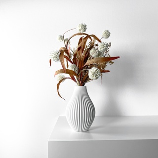 vase moderne unique Accueil maison décor séché conservé fleur arrangement stl fichier jardin intérieur fleurs plantes vases 3d print model - Mito3D