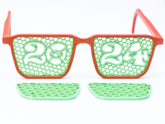 lunettes ergo ergonomique modulables durable personnalisable fête 2024 motif 2023 brillance célébrer gamins nouvelle année nouvel an évolutif échelle stable mode 3d print model - Mito3D