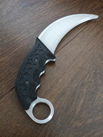 ergonomico airsoft karambit gioco giocattolo mischia coltello 3d print model - Mito3D