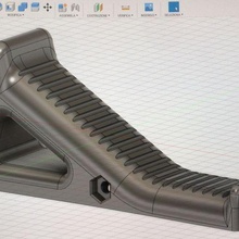 ergonomique poignée air doux 3d print model - Mito3D