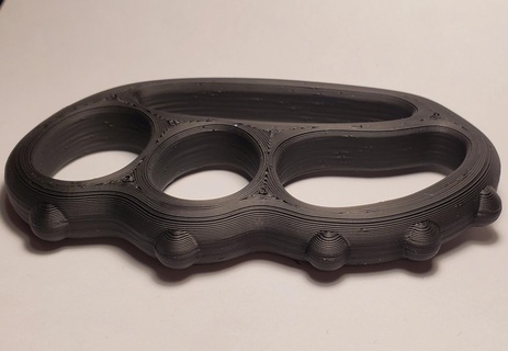 ergonomico costellato nocche ottone attrezzo confortevole 3d print model - Mito3D