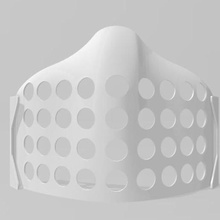 ergonomico lato inferiore maschera deflettore covid ergonomia 3d print model - Mito3D