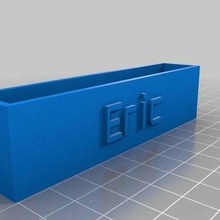 eric basic business card holder customized office 3d print model - Mito3D