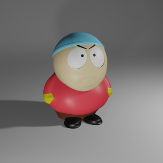 eric cartman southpark toy fidget character low poly 3d print model - Mito3D