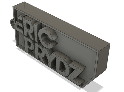 Eric prydz porte clés progressive techno gadget 3d print model - Mito3D