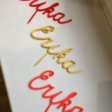 erika inscription cake 3d print model - Mito3D
