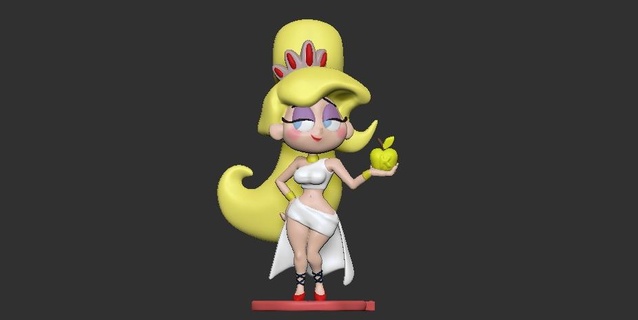 eris goddess chaos grim adventures billy mandy 3d printing modeling cartoon character 3d print model - Mito3D