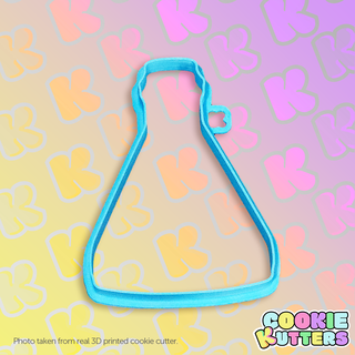 erlenmeyer flask science cookie cutter mold erlenmeyer flask science cookie cutter mold silhouette cookie kutters kitchen food recipe cookies 3d 3d print contour  3d print model - Mito3D