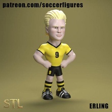 erling stl Datei 3dprint Sammlerstück Miniatursprinten Fußball 3d print model - Mito3D