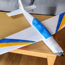 es 11m spor uçak rc çift lw pla 3d print model - Mito3D