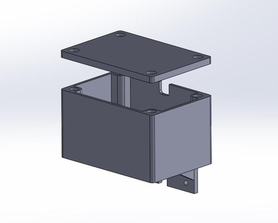 Esc caja axial scx10 electrónico caja Esc caja axial scx10 caja electrónica 3d print model - Mito3D