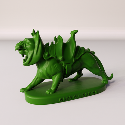 escala gulliver gato guerreiro art 3d print model - Mito3D