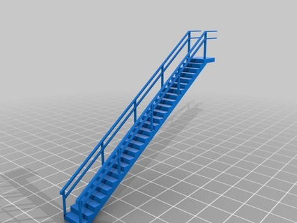 escalier modificación duite verter maqueta entrenar cosa 3d print model - Mito3D