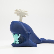 échapper à léviathan art 3d bakutis diorama jason jbakutis jonas de la scène baleine sculptures 3d print model - Mito3D
