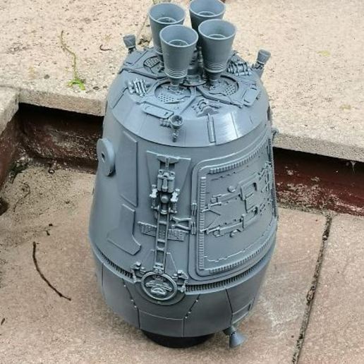 escape pod studio escala anh star wars gadget estrela guerras cápsula de rebelião 3D print model - Mito3D