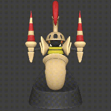 escavalier pokemon sword bug steel cool miniature knight 3d print model - Mito3D