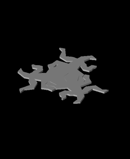 escher lizard coasterstl 3d print model - Mito3D