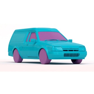 scorta 4thgen furgone conchiglia Stampa kit guado salone macchina pressofuso stampabile modellino in scala diorama collezione Fai 3dprint 3d print model - Mito3D