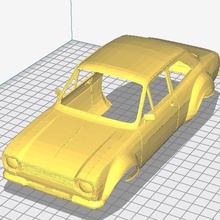 escort mk1 printable body car game slot scalextric shell rc radio monitoring tamiya miniz 1-10 1-32 1-18 1-24 3d print model - Mito3D