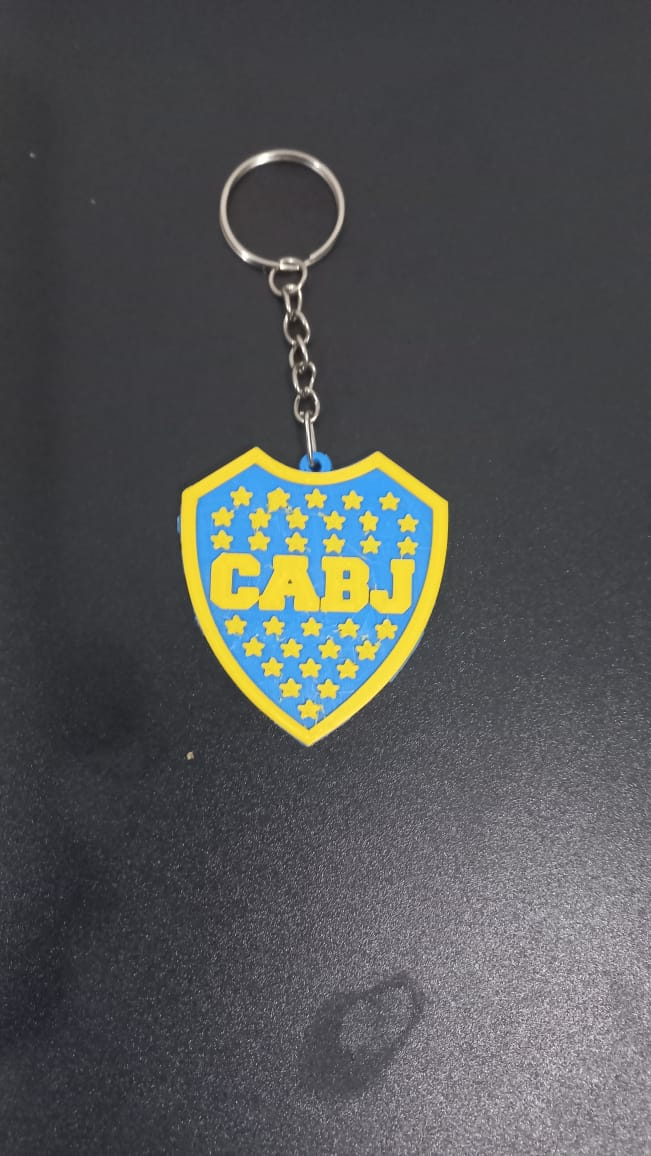 escudo boca llavero 3D print model - Mito3D