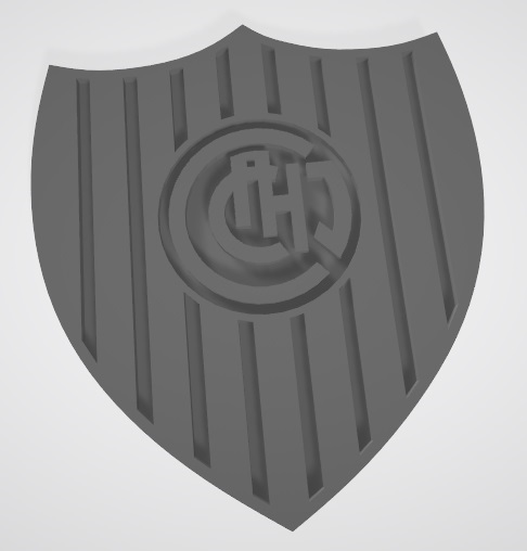 escudo chacarita f tbol equipodef modelado3d tbol3d deporte deportivo tbolfans futbolista fútbol pasion argentina 3D print model - Mito3D