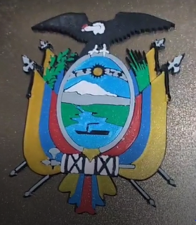 escudo Equador rompecabezas Mante manta arte guayaquil quito brinquedo escultura pertence poli países matemática 3d print model - Mito3D