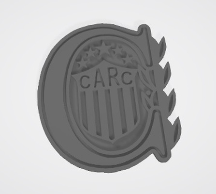 escudo rosario central tbol équipedef modelado3d tbol3d déporter déportive tbolfans nfootballeur football passion argentine 3d print model - Mito3D