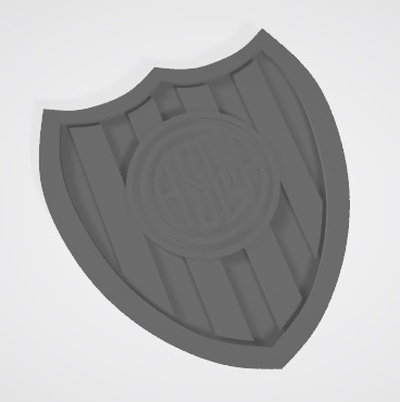 escudo san lorenzo tbol équipedef modelado3d tbol3d déporter déportive tbolfans nfootballeur football passion argentine almagro 3d print model - Mito3D