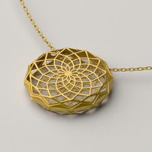 eslimi pendant 04 jewelry necklace jewellery gold silver 3dprint printable 3dmodel fashion 3d print model - Mito3D