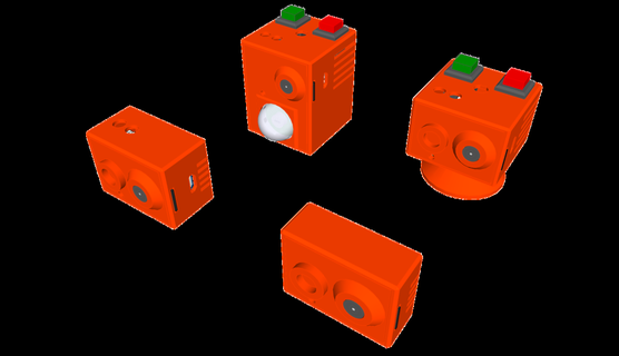 esp32-cam case type b - 4 types Gadget camera timelapse video gadget 3d print model - Mito3D