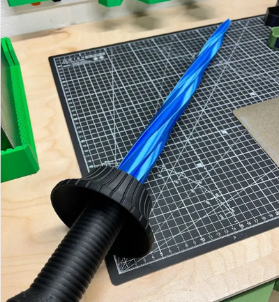 espada teleskopik oyun juguete esnek kılıç 3d print model - Mito3D
