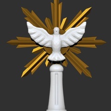 espíritu santo 3d print model - Mito3D