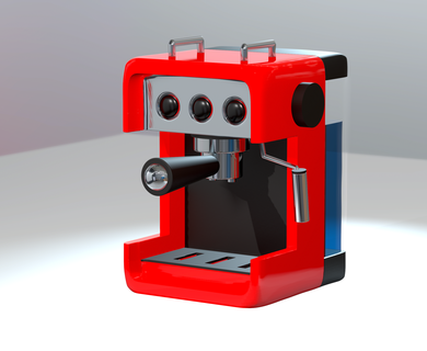 esprimere caffè macchina cucina mobilia articolo file pronto 3d arte caffe espresso filestl model3d print3d 3d print model - Mito3D