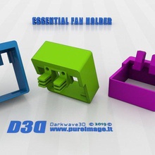 essencial 40mm fã titular ferramenta Impressora 3d de peças montagem ventilador refrigeração alfawise u10 3d print model - Mito3D