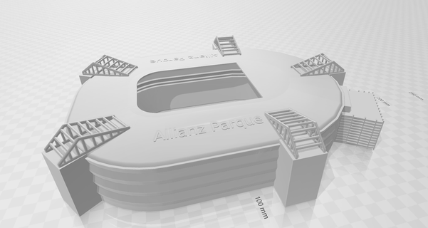 dio Alliance parque Palmeiras SEP futebol stade Brésil Porco 3d print model - Mito3D