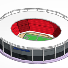 estadio cults3d Kunst Kulte Futbol Fans Beliebt deportieren Mundo dise modelo 3d print model - Mito3D