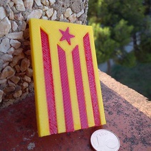 estelada 3d catalán independentista de la bandera.varios 3d print model - Mito3D