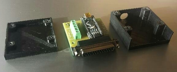 estlcam nano adaptador caja electrónica 3d print model - Mito3D