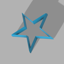 Estrella molde corte Galletten Plätzchen Schnitt Star 3d print model - Mito3D