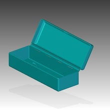 estuche caja scatola bisagra tapa 3d print model - Mito3D