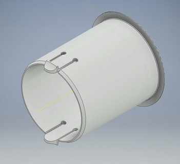 esun cardboard filament roll adapter Tools flament holder spool 3d print model - Mito3D