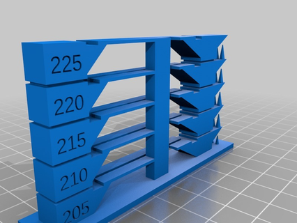 esun pla+ temp tower customized 3d printing tests printer calibration stress test benchy 3d print model - Mito3D