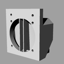 esxtruder high efficiency cooler delta printer tool print heatsink fan extruder 3d print model - Mito3D