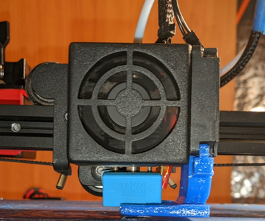 et4 sencillo ventilador conducto red enfriamiento enfriador 3d impresora partes 3d print model - Mito3D