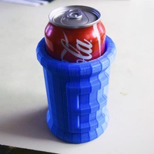 e-tank koozie v2 home capcom cup holder drink energy game megaman pop soda 3d print model - Mito3D