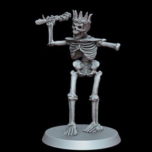eternal kings julius iv miniature skeleton king fantasy anatomical tabletop skeletal anatomy character 32mm infinite miniatures 3d print model - Mito3D