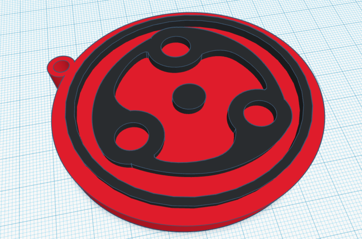 eterno mangeky sharingan madara uchiha portachiavi occhio 3D print model - Mito3D