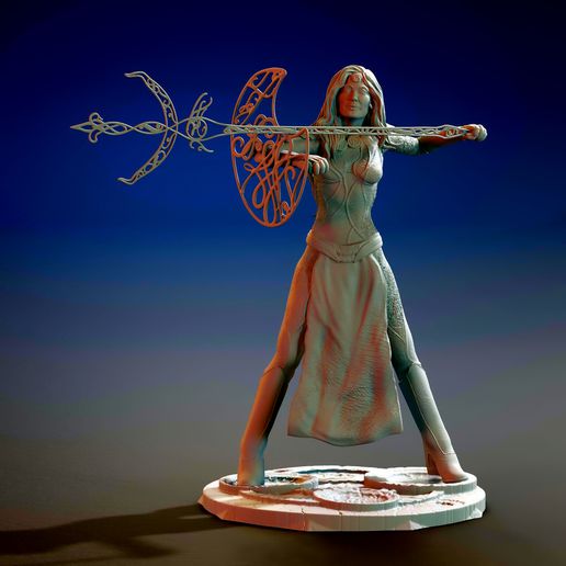 éternels allégations art fanart merveille guerrier héroïne collection fantaisie mythologie 3D print model - Mito3D
