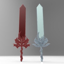 éternité espadon guilde guerres 2 Guild Wars fantaisie épée 3d print model - Mito3D