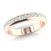 eternidad anillo Moda joya compromiso Boda joyería diamante imprimible enganchar oro libra esterlina blanco colgante pendiente collar zafiro pendientes 3d print model - Mito3D